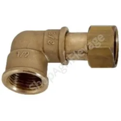 Coude orientable, ½" x ½" f/f, + joint - Abreuvement - Ovin / Caprin