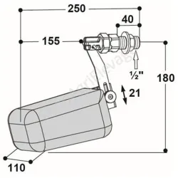Flotteur à membrane haute pression Mod. 800 - Abreuvement