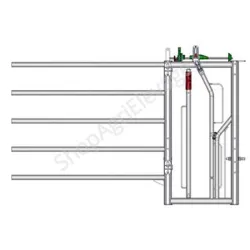 Barriere pour bovins : avant ex5 insemination version axial ii