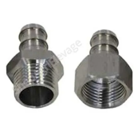 Raccord en Inox pour tuyau souple ½" - Abreuvement