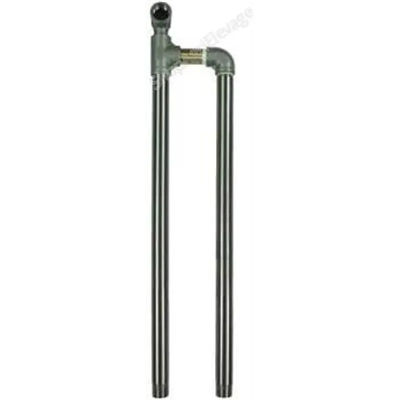 Tuyau de raccordement Inox ½" pour mur de séparation - Abreuvement